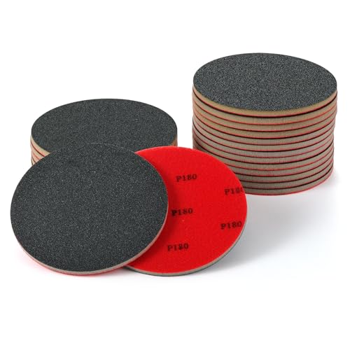 MAXMAN Foam Sanding Pads12pcs, 6" Sanding Sponge Set, 180Grit for Auto - size: 6 inch, style: 180 Grit