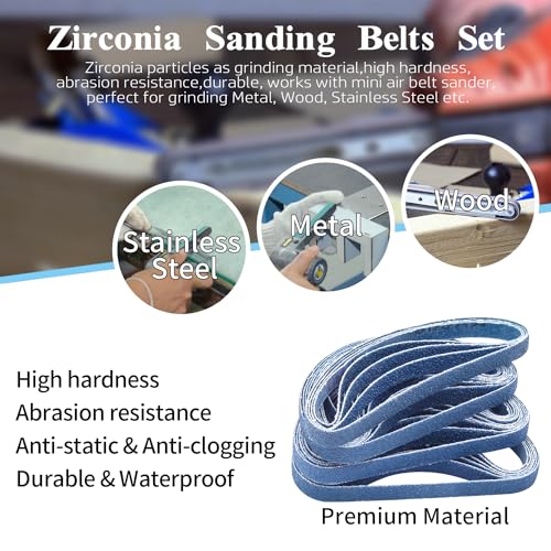 3/8x13 Inch Sanding Belts for Belt Sander, 120 Grit, 30 Pack - color: 120 Grit, size: 3/8x13 inch