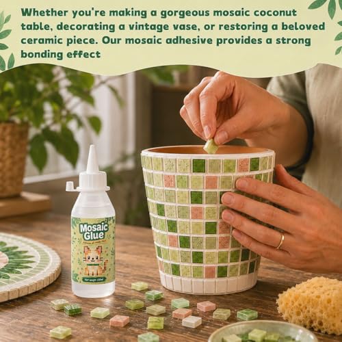 200ml Mosaic Tile Glue, Clear Durable Waterproof Fast Drying