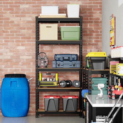 BestOffice 5 Tier Storage Shelves Adjustable Garage Shelves 15.7" D x 35.4" W x 72" H Heavy Duty Garage Shelving with Premium Materials MDF Boards for Kitchen Basement Warehouse Pantry - size: 36"W x 16"D x 72"H