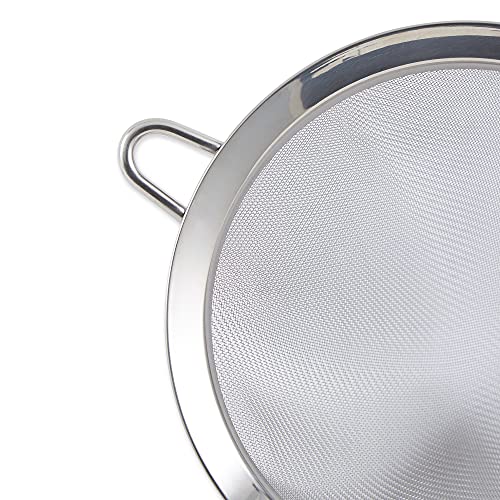 RSVP International Endurance Kitchen Collection, Stainless Steel Fine Mesh Conical Sieve/Colander, Multi-Purpose for Cooking, Baking, Loose Leaf Tea, Bar Strainer Cocktails, 6.25-Inch - size: 6-1/4-Inch