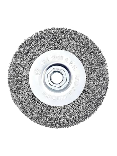 Wire Wheel Brush 4in for 4-1/2" Angle Grinder Rust Removal-1pcs - style: 4in Crimped