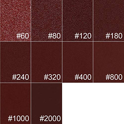 uxcell 200pcs 2 Inch Hook and Loop Sanding Discs Sandpaper 60 80 120 180 240 320 400 800 1000 2000 Grits for Car Polishing