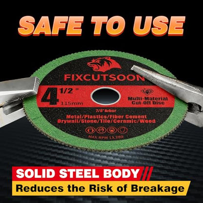 4-1/2 x 7/8 Indestructible Multi-Material Cutting Disc for Angle Grinder