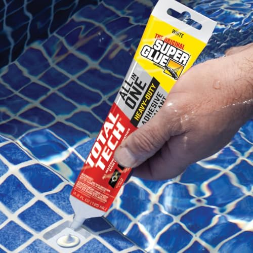 Super Glue Total Tech Construction Adhesive Sealant 4.2 oz. - color: White