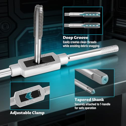 Anfrere 110pcs Tap and Die Set in Metric Sizes