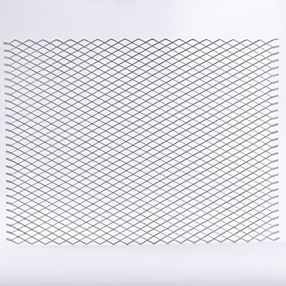 14 Gauge Stainless Expanded Metal 24"X16" Expanded & Perforated Sheets Metal Grate Screen/Fence Wire/Privacy Fence/Screen Door mesh - size: 24"x16", style: 14Gauge 0.4"x1" Holes