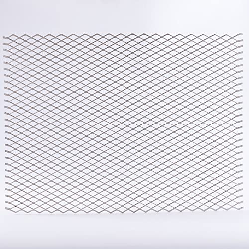 14 Gauge Stainless Expanded Metal 24"X16" Expanded & Perforated Sheets Metal Grate Screen/Fence Wire/Privacy Fence/Screen Door mesh - size: 24"x16", style: 14Gauge 0.4"x1" Holes