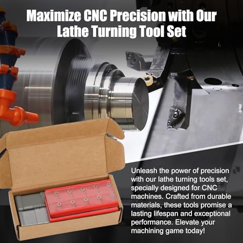 1/2" SRACL1212H06/SRACR1212H06 Indexable Lathe Turning Tool with 20Pcs RCMT0602 Round Carbide Milling Inserts Lathe Turning&Profiling Tool Holder for Steel Stainless Steel, 2Pcs Holders+20Pcs Inserts - style: 20pcs Inserts+SRACL/R 1212H06