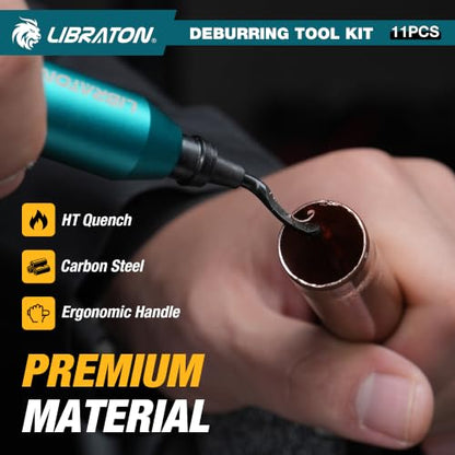 Libraton Deburring Tool, Deburring Tool for 3D Printing with 10 HSS Blades - style: 11Blades(Mixed 3 Types) C