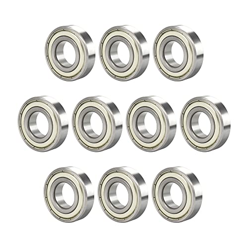 633ZZ 10 PCS Deep Groove Ball Bearing 3×13×5mm Double Metal Shielded Ball Bearing Chrome Steel P0 Z2 Bearing for Industrial Machine,Power Tools and Mechanical Equipment - size: 633ZZ Size 3×13×5mm