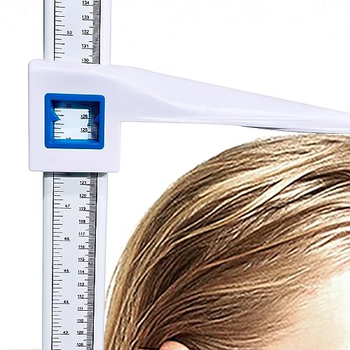 Medical Height Measurement for Wall，Adult, Children's Aluminum Portable Height Measuring Rod, Home Office Gym, Medical Examination,School， Portable Folding Telescopic, Range 8"-82"