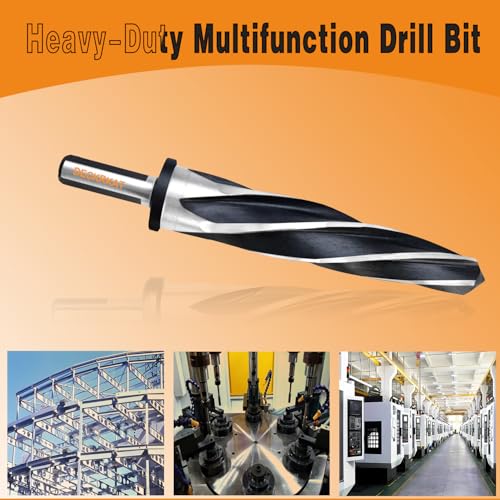 1-1/4" Reamer Drill Bit for Metal, M2 HSS Taper Reamer for Steel, Alloy, Wood, Plastic to Align, Enlarge Holes – 5-Spiral Flutes,1/2"Non-Slip Shank, 32mm Car Reamer, Bridge Construction Reamer. - size: 1-1/4"