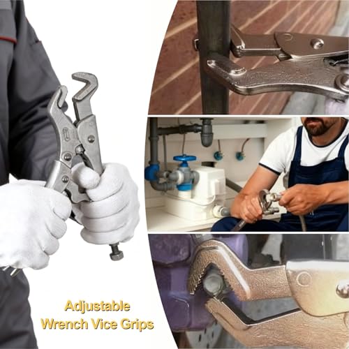 9-Inch Parrot Nose Vise Grip Plier for Sway Bar Link Removal, Curved Jaw