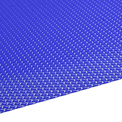 AggAuto Universal 40"x13" Car Grill Mesh 4x8mm Rhombic Hole Blue - size: 4x8mm Rhombus - Blue