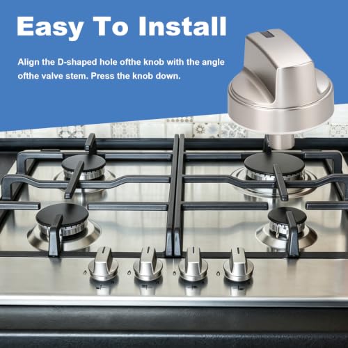 WB03X29354 Stove Knobs 5 Pack Compatible with GE Profile Gas Cooktop