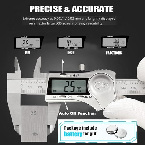 Digital Caliper Micrometer Measuring Tool, 6 Inch /150mm