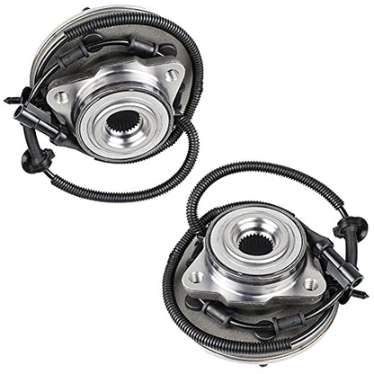 MACEL Set of 2 515050 Wheel Hub Bearing Assembly Compatible with 2002-2005 Ford Explorer, Mercury Mountaineer, 2003-2005 Lincoln Aviator 5 Lugs W/ABS