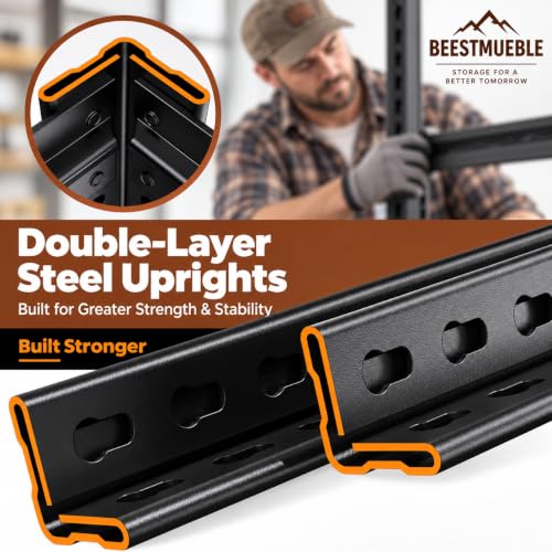 Heavy Duty Garage Shelving 5 Tier Adjustable Wire Storage Rack
