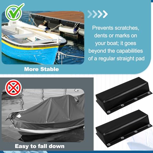 Boat Dock Bumpers Heavy-Duty Marine - color: Black, size: 17 x 6 x 3.5"