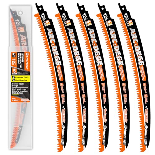 Amartisan 5-Piece Arc Edge Saw Blades - size: Arc Edge Wood Pruning Saw Blades (12 Inch)