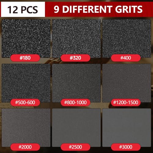 Shinboc 12 PCS 6 Inch Sanding Sponge 600 Grit, Bowling Ball Sanding Pads - color: 600grit, size: 6 Inch 12Pcs