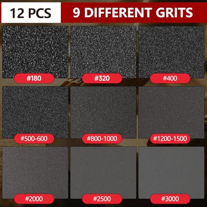 Shinboc 12 PCS 6 Inch Sanding Sponge 600 Grit, Bowling Ball Sanding Pads - color: 600grit, size: 6 Inch 12Pcs
