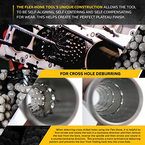 Brush Research GB41824 FLEX-HONE®, 4-1/8" (105mm) Diameter, 240 Grit, Silicon Carbide, For Mild Steel, Stainless Steel, Cast Iron and Softer Ferrous Materials - size: 4.125" (105mm), style: 240 Grit