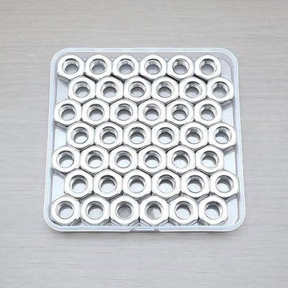 40Pcs M10 Hex Nuts, 304 Stainless M10 Nut, Coarse Thread M10 Nuts - size: Metric M10-1.5---40Pcs