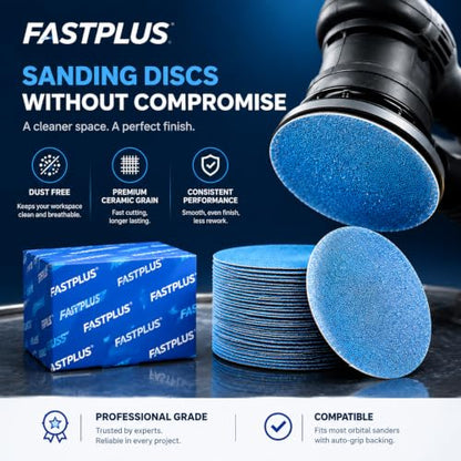40 PCS Mesh Disc 6 Inch Sanding Discs 320 Grit Ceramic Abrasive Sandpaper - style: 6 inch 320 Grit