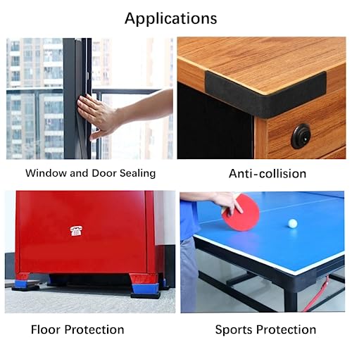 Solid Rubber Strips with Adhesive 1/8 (.125)" Thick X 2" Wide X 10'Long - size: 2"X10'X1/8, style: With Adhesive