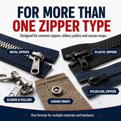 2oz Zipper Lubricant Metal Plastic Nylon Zippers Marine Zipper Lube - size: 2 OZ