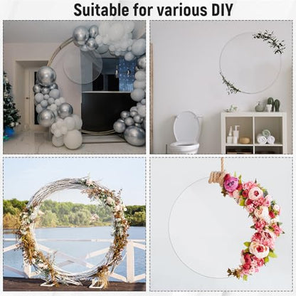 Pushglossy Large Round Acrylic Sheet Clear Circle Board, 1/4" X 24" - size: 1/4" X 24"