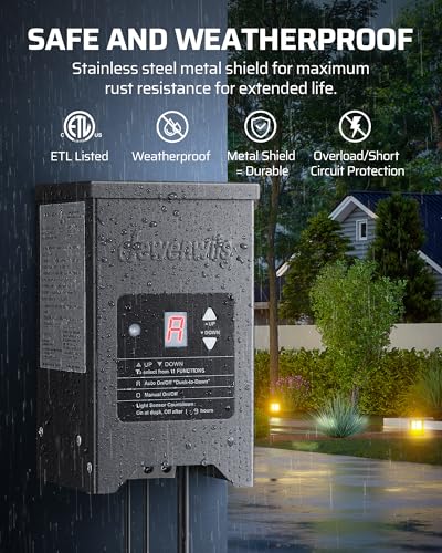 DEWENWILS 150W Low Voltage Landscape Lighting Transformer - style: 150W