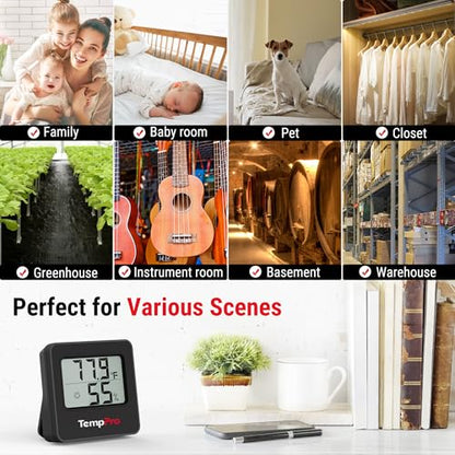 TempPro TempAir Hygrometer Indoor Thermometer for Home - size: Indoor Thermometer