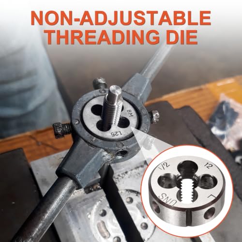 1/2"-12 UNS Round Threading Die Left Hand Alloy Steel - size: 1/2"-12 UNS