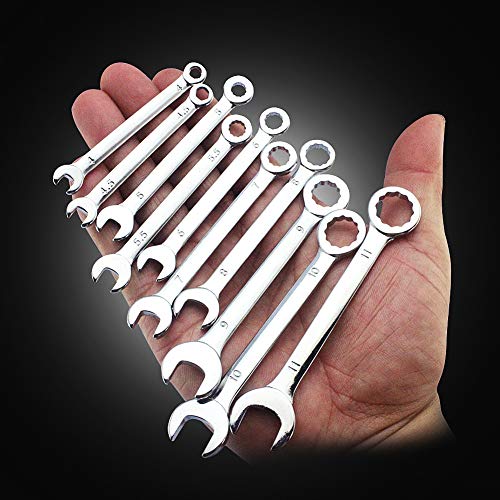 SPEEDWOX Mini Handle Wrench Set, Open/Box, High Carbon Steel, 2-Piece - size: 4 set wrench