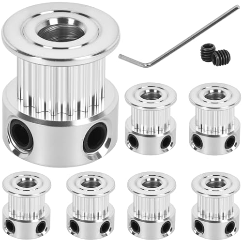 6 Pack GT2 Timing Belt Pulley 16 Teeth,5mm bore,synchronous Pulley - size: 16T-B5-6