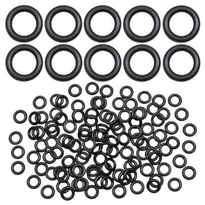 EASYEAH 200Pcs Nitrile Rubber O Rings, 1/4" ID, 3/8" OD, 5/64" Width - size: 1/4" ID, 3/8" OD