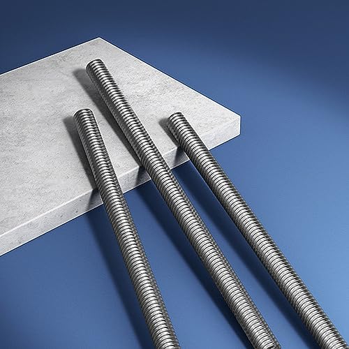 M3 x 300mm Fully Threaded Rod & Studs, 304 Stainless Steel Right Hand Threads Rods, M3-0.5 Thread Pitch for Anchor Bolts, Clamps, Hangers and U-Bolts 5 Pack【with Nuts】 - size: 12-Inch