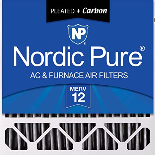 Nordic Pure 20x20x5 MERV 12 Plus Carbon Air Filter 1 Pack - style: MERV 12 + Carbon