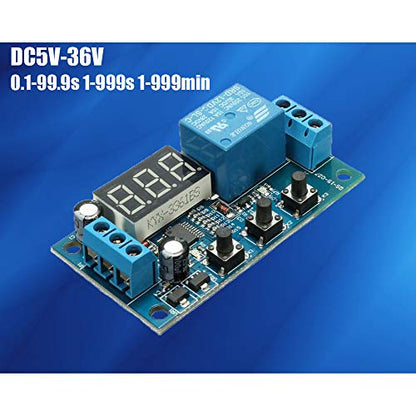 12V Timer Relay Digital Time Delay Control Module 0.1Sec to 999Min