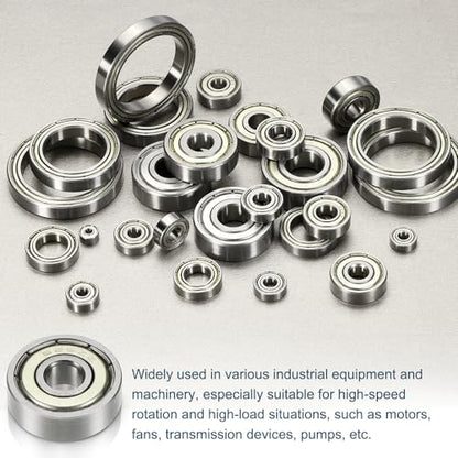 uxcell 10Pcs 6800ZZ Deep Groove Ball Bearings, 10x19x5mm Chrome Steel - size: 6800ZZ (10x19x5mm)