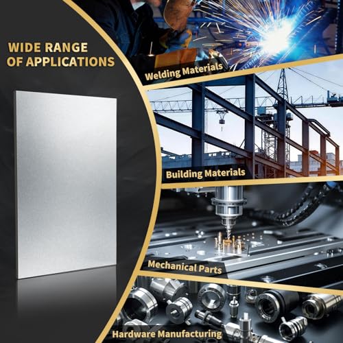 KickFry 16" x 12" Cold Rolled Steel Sheet, Carbon Steel Sheets Metal (C) - size: 16 x 12 inches - 1 Pack