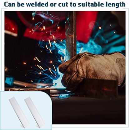 2 Pcs 3/8"(10mm) x 3"(75mm) Aluminum Flat Bar 12" Long Aluminum Plate - size: 3/8" x 3"