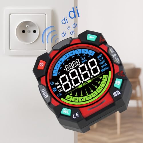 Eujgoov Digital Multimeter TRMS 6000 Counts Auto Ranging NCV