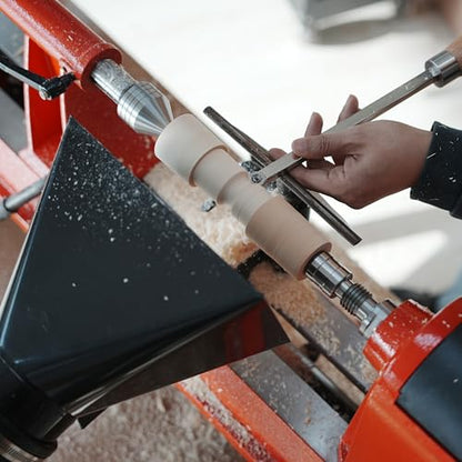 Overall length: 23 3/4" Carbide Tipped Finisher Chisel For Woodturning, Beech handle length: 15 1/2", Tool bar length: 8 1/4", Tool bar thickness: 1/2" Square, with 15 * 2.5mm-30°TCT ROUND BLADE - color: M2048t