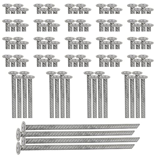 SmartSign Rebar Spikes - Pack of 100, Length 14", Diameter 1/2", Heavy Duty Metal Rebar Stakes for 6ft Parking Curbs/Wheel Stop/Speed Bump, Silver - color: 8. Rebar Spikes-Pack of 100