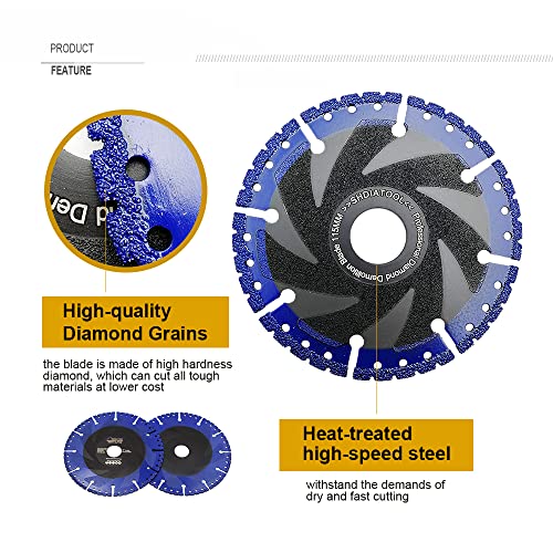 SHDIATOOL 16 Inch Metal Cutting Diamond Blade All Purpose Cut Off Wheel for Rebar Sheet Metal Angle Iron Stainless Steel - size: 16 Inch