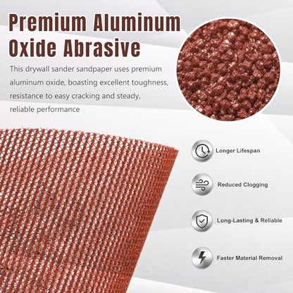 9 Inch Mesh Sanding Discs, 400 Grit Sandpaper for Drywall Sander